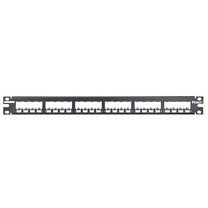 PANDUIT - 19 Zoll Patchpanel 24 Port Mini-Com 1HE leer sw o. Abfang.