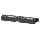 PANDUIT - Kabelmanager / Kabelführungspanel horizontal 1HE schwarz