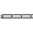 PANDUIT - QuickNet Patchpanel flach 48 Ports 1HE schwarz