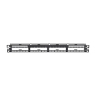 PANDUIT - QuickNet Patchpanel flach 24 Ports 1HE Metall schwarz