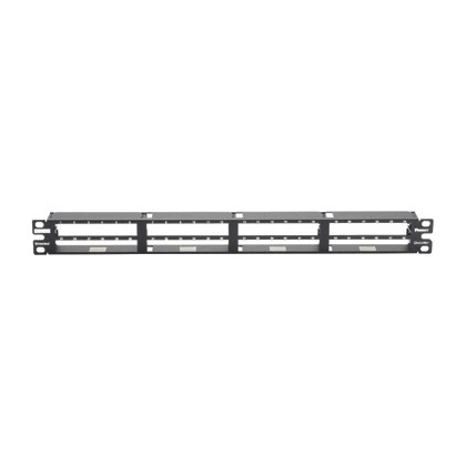 PANDUIT - QuickNet Patchpanel flach 48 Ports 1HE Metall schwarz