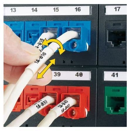 PANDUIT - Turn-Tell Label Vinyl für Kabeldurchmesser 2,03-5,6mm