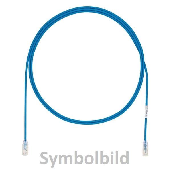 PANDUIT - Patchkabel Cat. 6A UTP AWG28 ultradünn LSZH rot 0,5m