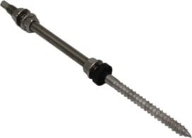 SONEPAR HW - Stockschraubenset A2 M12x350 inkl.Dichtung EPDM + Muttern