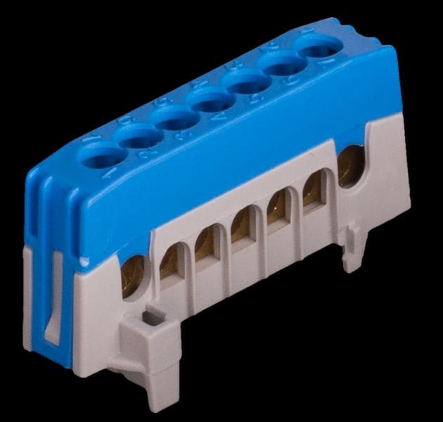 POLLMANN - Nulleiterklemme N7-F2 blau