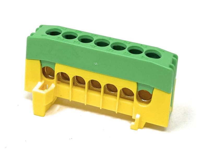 POLLMANN - Schutzleiterklemme PE7-F2 grün