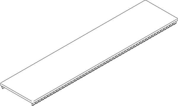 POLLMANN - Verschlußstreifen ZA1 220mm ws