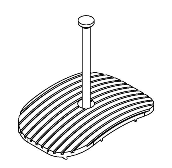 POLLMANN - Befestigungsscheibe BFS-OV 3,5/40 (Nagel einged.)