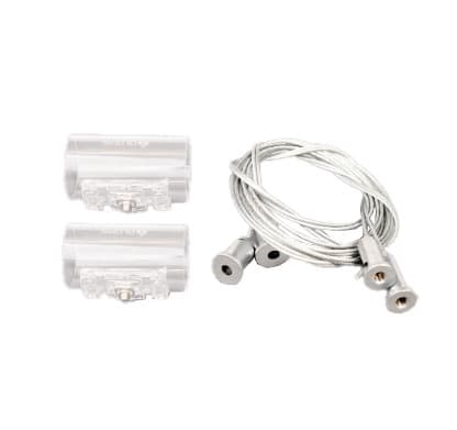 BILTON LEDON - BL Seilabhängung mit Clip Kunststoff transparent für COR NNR25  L38mm