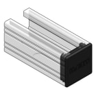 MEFA - Schutzkappe C-Profil 45, für Profil, 45/45 PE Schwarz
