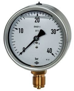 CSLM - JAKO Fig. 13 Industrie Glyzerinmanometer Rohrfeder DIN EN837
