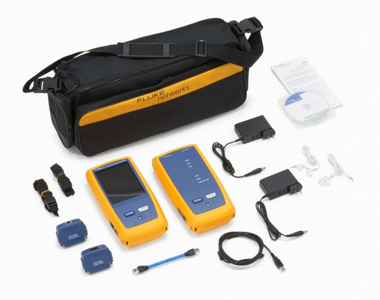 FLUKE NETWORKS - CableAnalyzer Cat6A mit Channel-Adaptersatz WLAN integriert