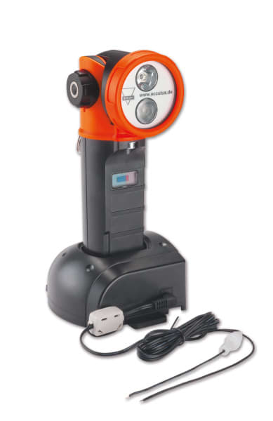 ACCULUX - Knickkopfleuchte Set, IP67, Zone1, 170 Lm, KFZ-Ladestation