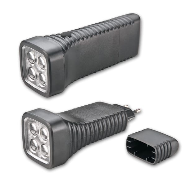 ACCULUX - Multi LED, 230V, schwarz, in Blisterverpackung