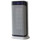 SHX - Keramik-Heizlüfter b.25m² 2000W 3St Schwenkf. Disp. FB Timer ws-sw