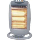 SHX - Heizstrahler Halogen 1200W 3St. osz. Kippsch. grau