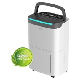 BE COOL - Luftentfeuchter 50-125m² 750W 360m³/h 50L/24h 2St. Timer ws