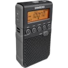 SANGEAN - Taschenradio tragb AM/FM/RDS Alarm Wecker Kopfh Netz/Batt sw