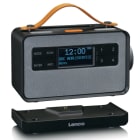 LENCO - Radio tragb. 2x2W FM/DAB+ BT Akku Dockingstation FB sw-gr