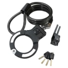 BE COOL - Handschellenschloss 3Schlüssel 1m Kabel f.Fahrrad/Scooter…sw