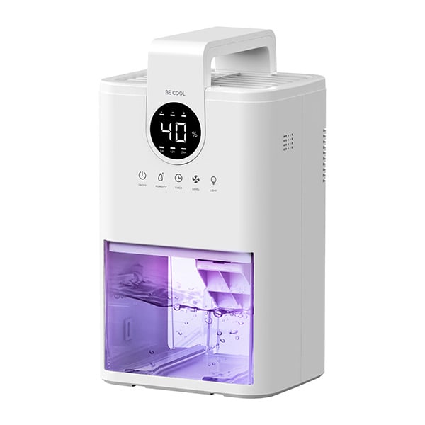 BE COOL - Luftentfeuchter 300ml/24h 1L-Tank 3Modi Timer ws