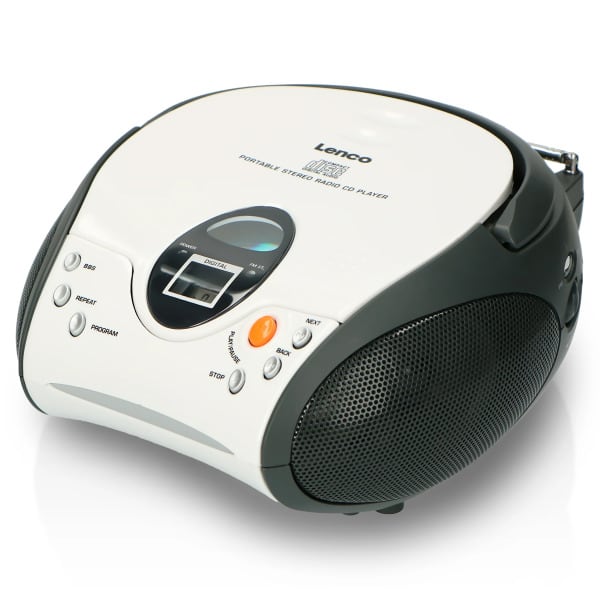LENCO - Boombox SCD-24 white