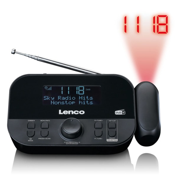 LENCO - Uhrenradio CR-615BK
