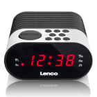 LENCO - Uhrenradio CR-07 white
