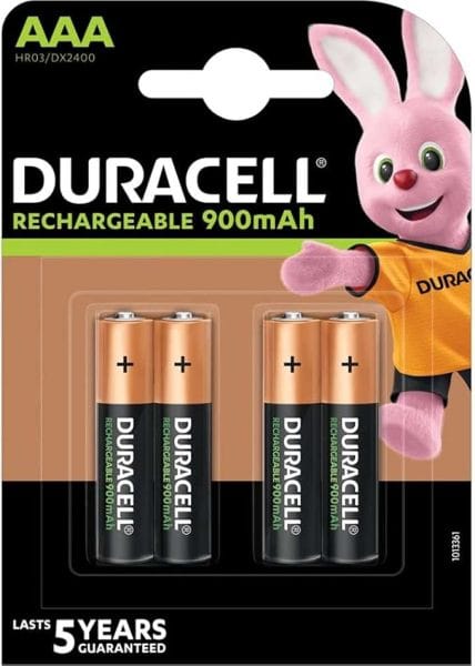DURACELL - Akku NiMH Micro AAA HR03 1.2V 900mAh 1Bli=4Stk