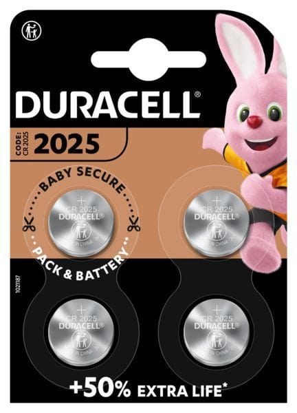 DURACELL - Knopfzelle Elektronik Lithium 2025 1Bli=4Stk