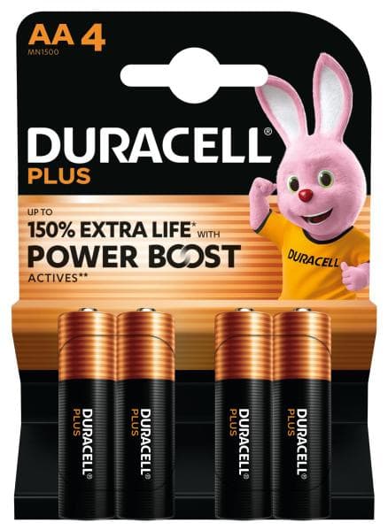 DURACELL - Batterie Plus Mainline Alkaline Mignon AA LR6 1.5V 1Bli=4Stk