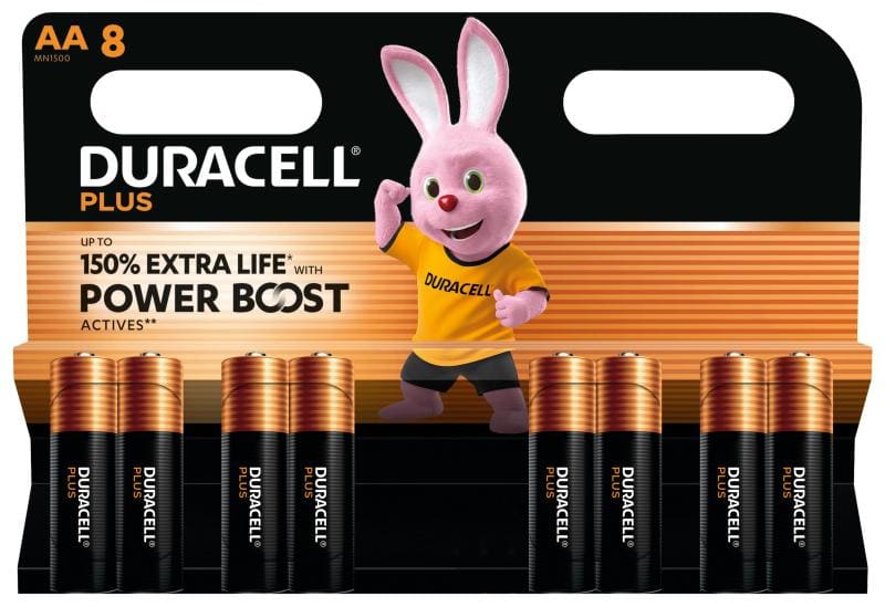 DURACELL - Batterie Plus Mainline Alkaline Mignon AA LR6 1.5V 1Bli=8Stk