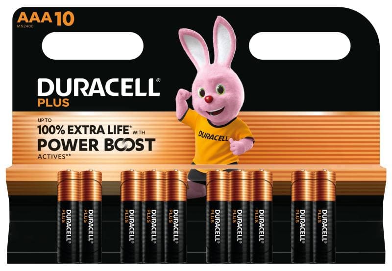DURACELL - Batterie Plus Mainline Alkal. Micro AAA LR03 1.5V 1Bli=10Stk