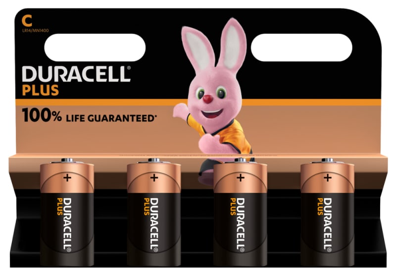 DURACELL - Batterie Plus Mainline Alkaline Baby C LR14 1Bli=4Stk