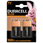 DURACELL - Batterie Plus Mainline Alkaline E-Block 9V 6LR61 1Bli=2Stk
