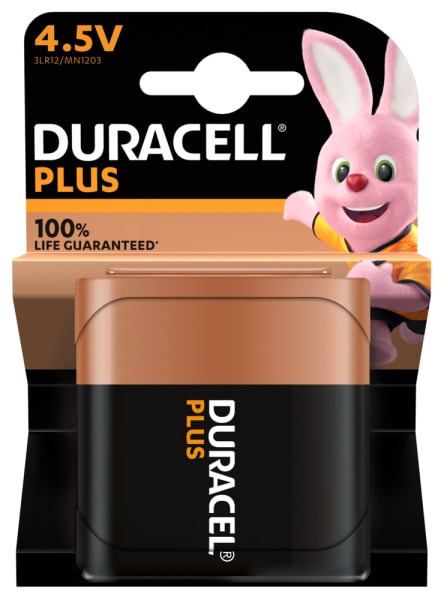 DURACELL - Batterie Plus Mainline Alkaline Flach 4.5V 3LR12 1Bli=1Stk