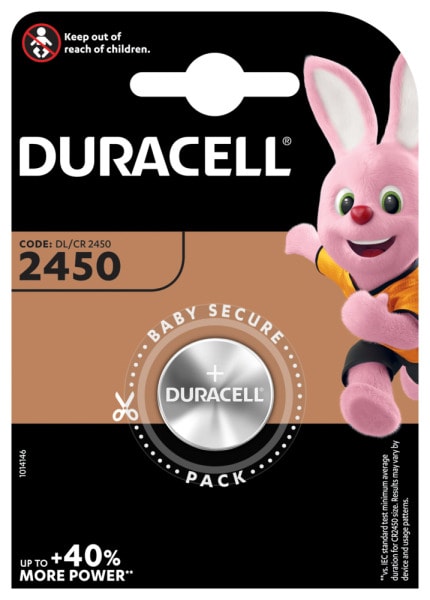 DURACELL - Knopfzelle Elektronik Lithium 2450 1Bli=1Stk