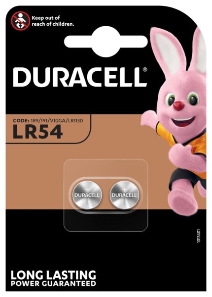 DURACELL - Knopfzelle Elektronik Alkaline LR54 1Bli=2Stk