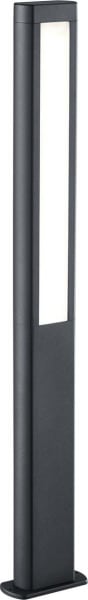 TRIO LEUCHTEN - 3000K/2x600Lm,H.100cm,IP54,Aluguß anthr./Acryl weiß