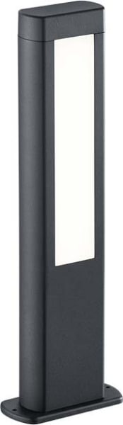 TRIO LEUCHTEN - 3000K/2x600Lm,H.50cm,IP54,Aluguß anthrazit,Acryl weiß