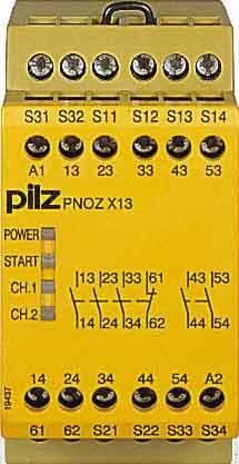 PILZ - Not-Aus-Schaltgerät 24VDC 5n/o 1n/c PNOZ X13 #774549