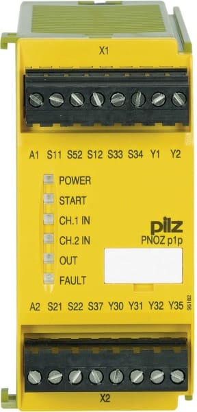 PILZ - Basisgerät Mod.Sich.System 24VDC 2so PNOZ p1p #773300
