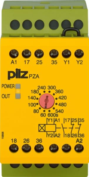 PILZ - Zeitrelais anprechverz. 24VDC 1n/o 2n/c PZA 600 #774028