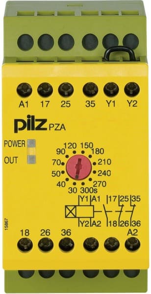 PILZ - Zeitrelais anprechverz. 24VDC 1n/o 2n/c PZA 300 #774029
