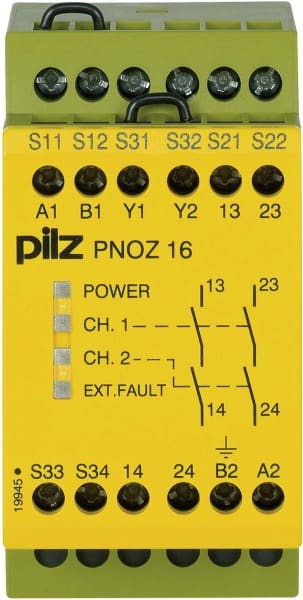 PILZ - Not-Aus-Schaltgerät 24VAC 24VDC 2n/o PNOZ 16 #774060