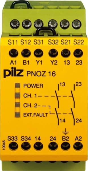 PILZ - Not-Aus-Schaltgerät 42VAC 24VDC 2n/o PNOZ 16 #774061
