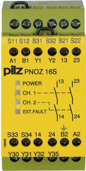 PILZ - Not-Aus-Schaltgerät 24AC 24DC 2n/o 2so PNOZ 16S #774070