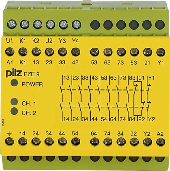 PILZ - Kontakterweiterungsblock 48VAC 8n/o 1n/c PZE 9 #774142