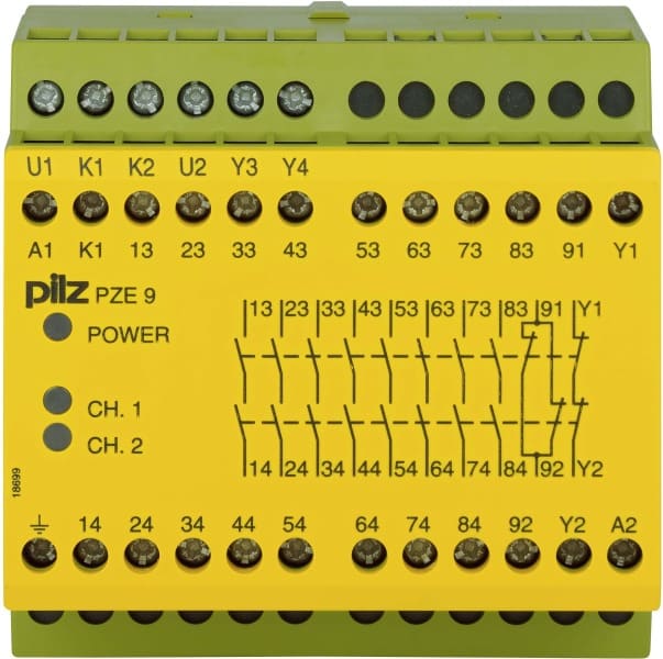 PILZ - Kontakterweiterungsblock 110-120VAC 8n/o PZE 9 #774143