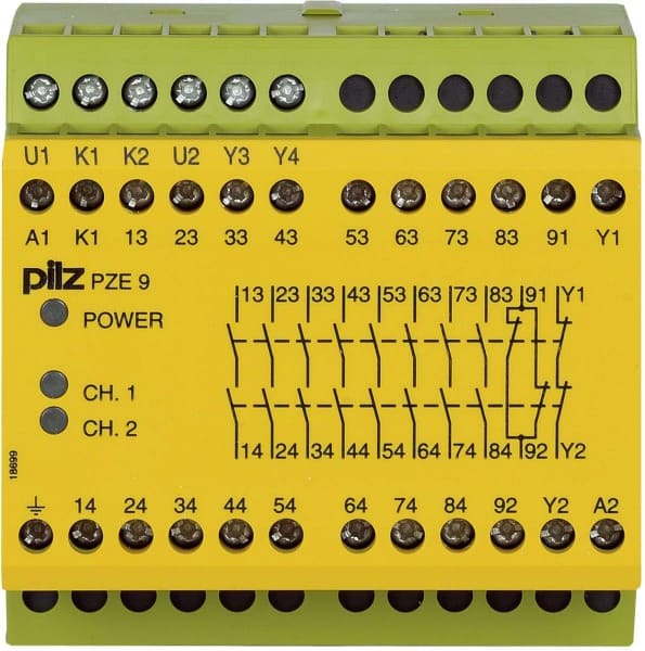 PILZ - Kontakterweiterungsblock 230-240VAC 8n/o PZE 9 #774148